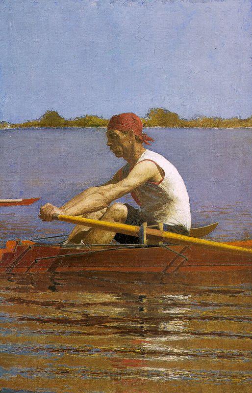 Thomas Eakins John Biglin in a Single Scull Norge oil painting art